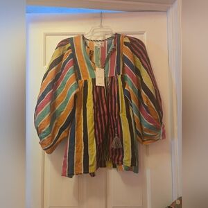 NWT Mille Striped Blouse